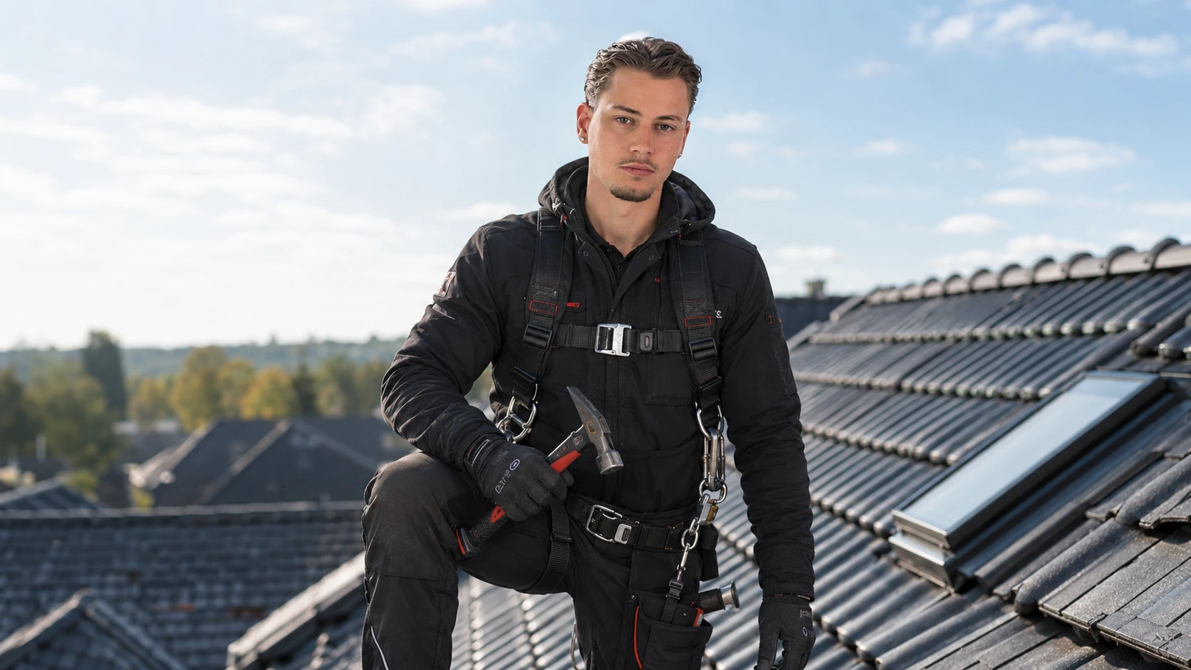 Jason Gentile, Dachdecker und Inhaber von ALLEGRA